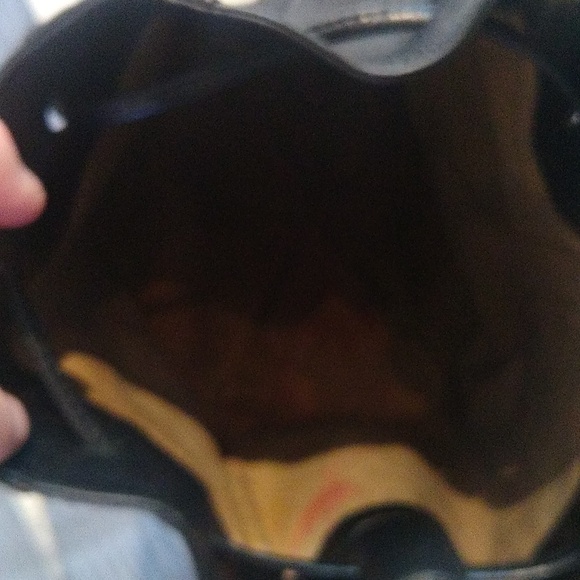 Vintage HCL black leather bucket bag 1052736 - Picture 9 of 13